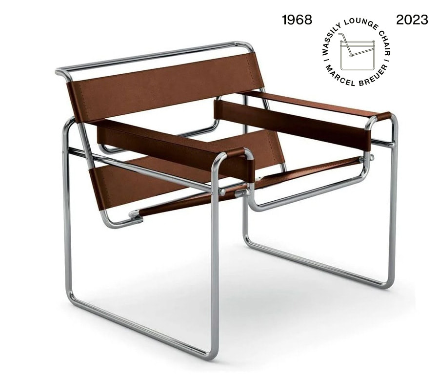 Wassily Chair 55th Anniversary / Cowhide Bauhaus Green