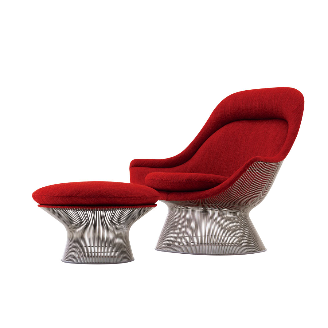 Platner Collection Easy chair and Ottoman