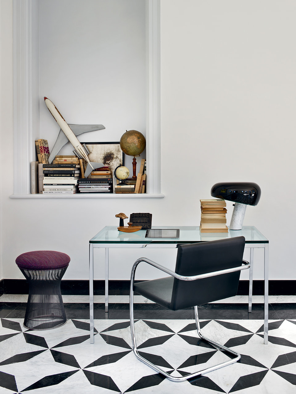 Florence Knoll Collection Square Table and Mini Desk