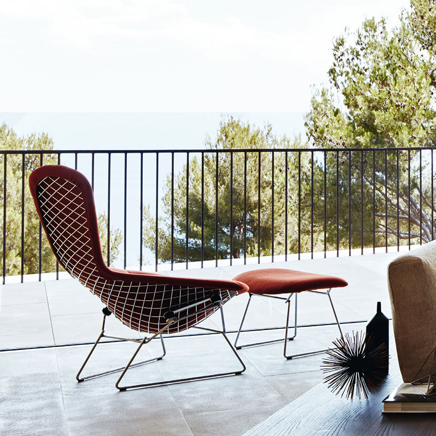 Bertoia Collection Lounge Seating -High back Armchair-