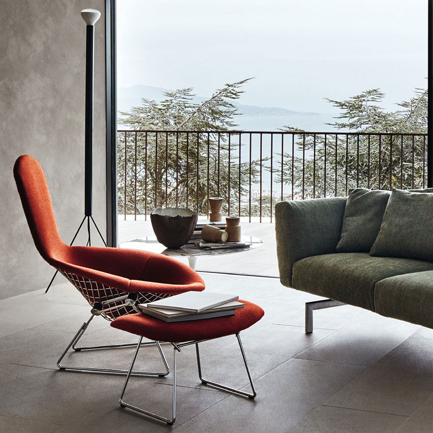 Bertoia Collection Lounge Seating -High back Armchair-