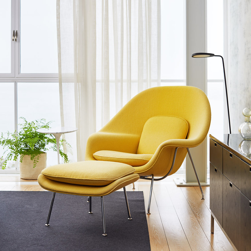 Saarinen Collection Womb Chair and Ottoman