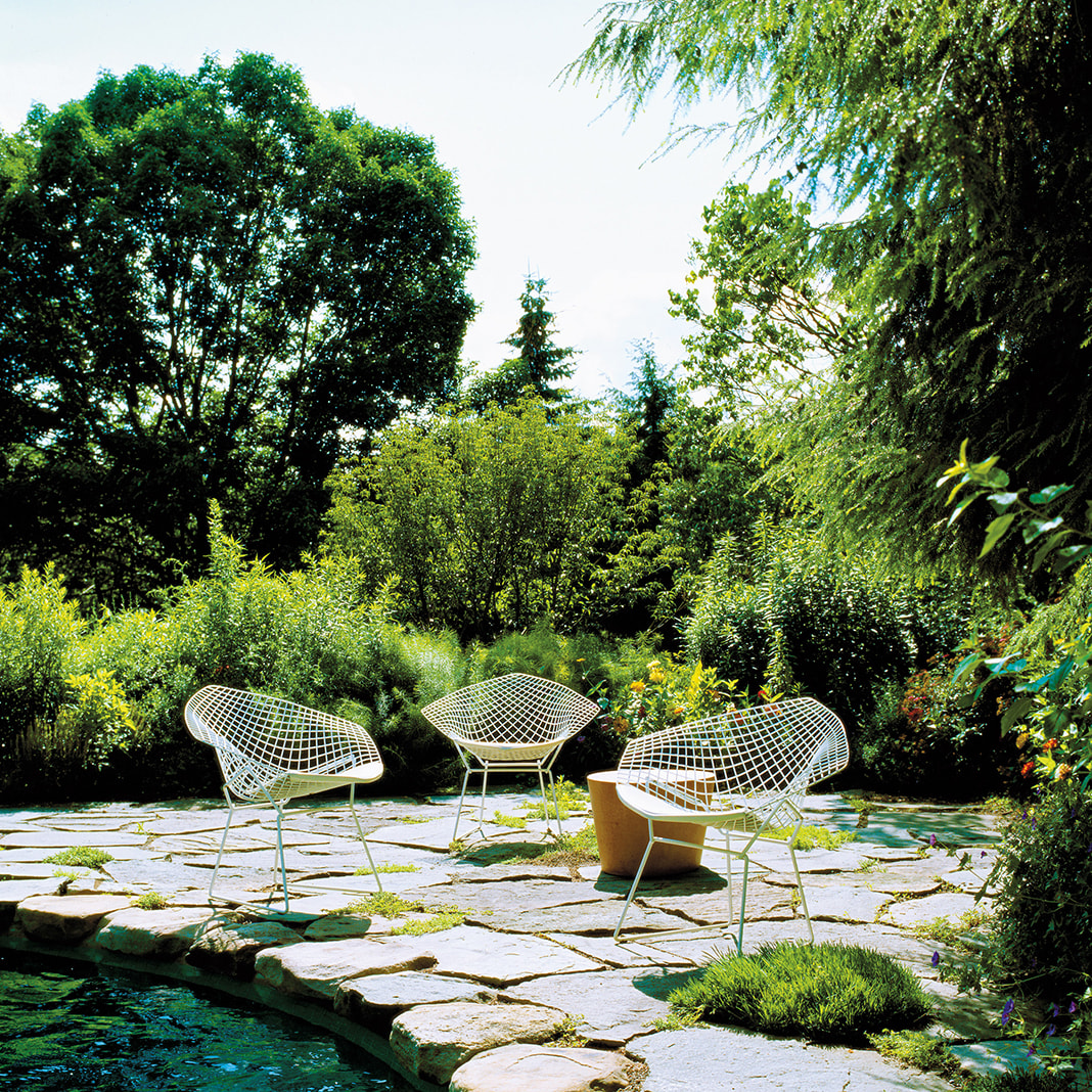 [ Outdoor ] Bertoia Collection Lounge Seating -Diamond Armchair