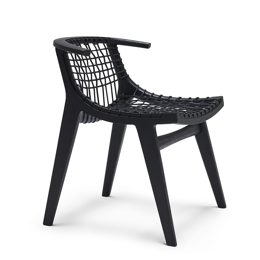 Citterio Collection Klismos Chair woven back