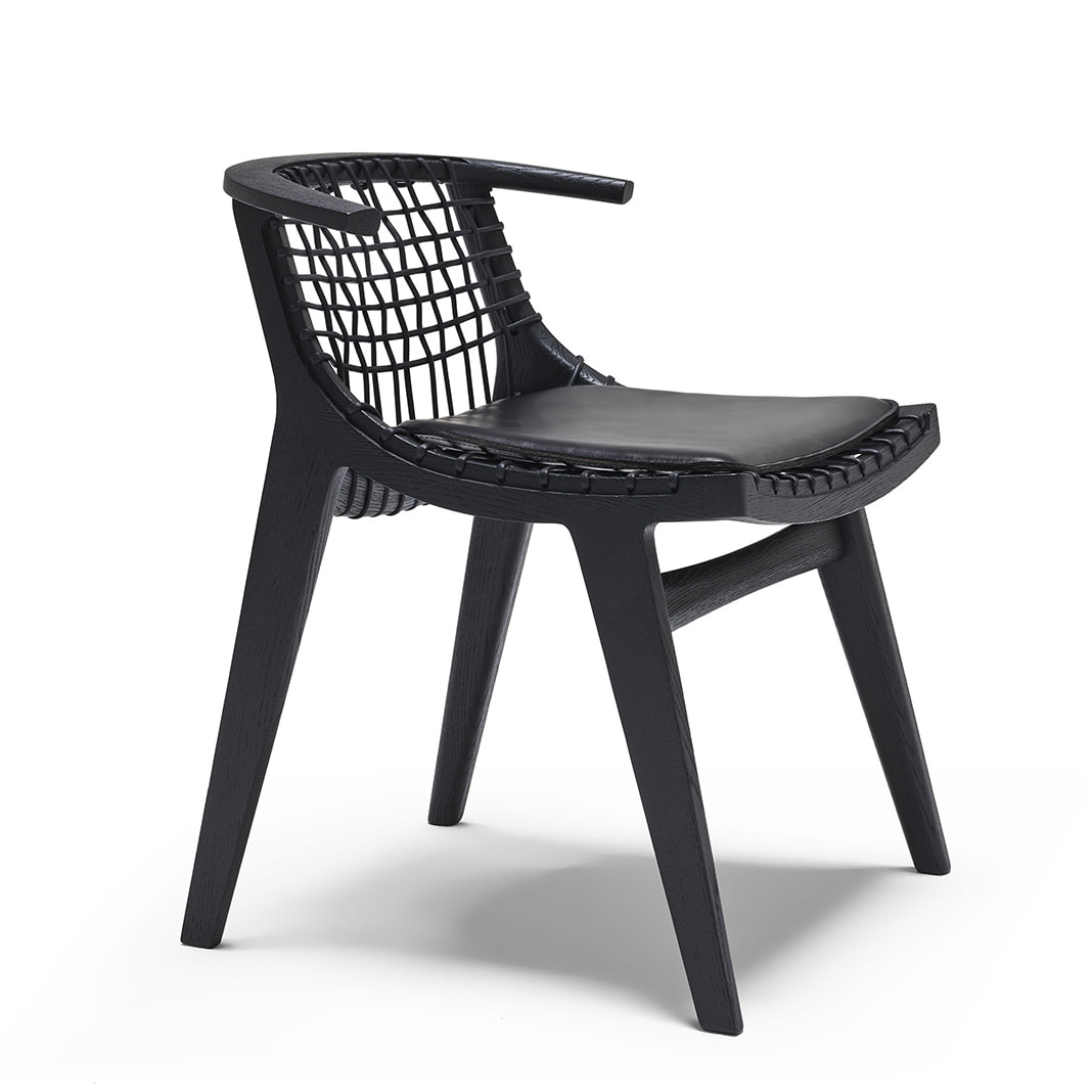Citterio Collection Klismos Chair woven back