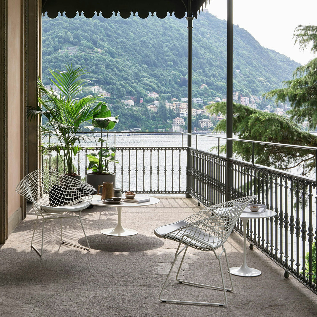 Outdoor] Bertoia Collection Lounge Seating -Diamond Armchair