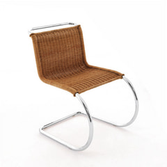 Mies van der Rohe Collection MR chair without Arms - Rattan